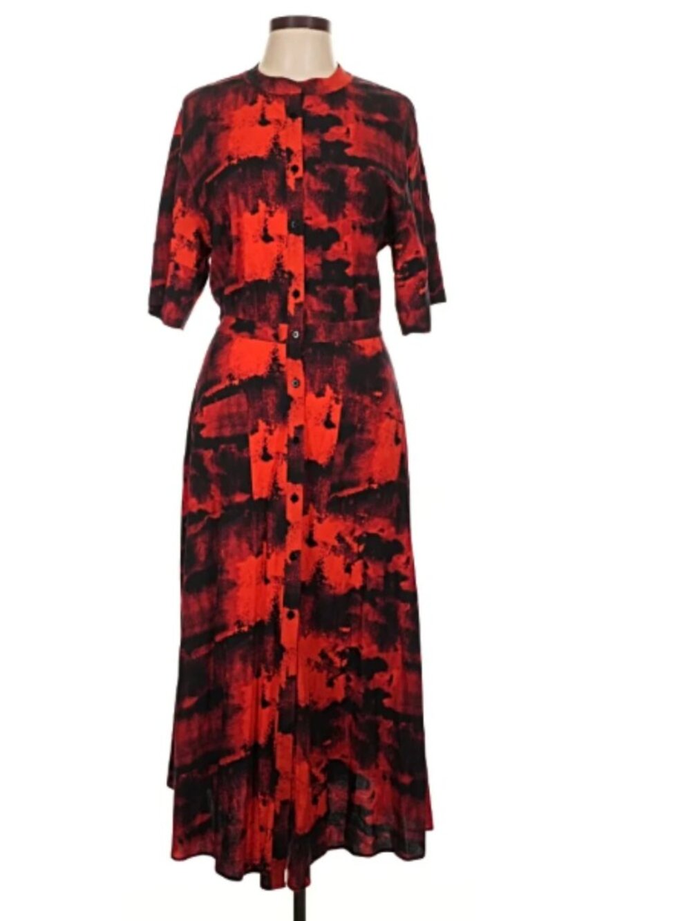 Stylish Red and Black Women's Dress